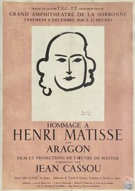 Expo 46 - Hommage à Henri Matisse par Aragon - Paris Sorbonne
