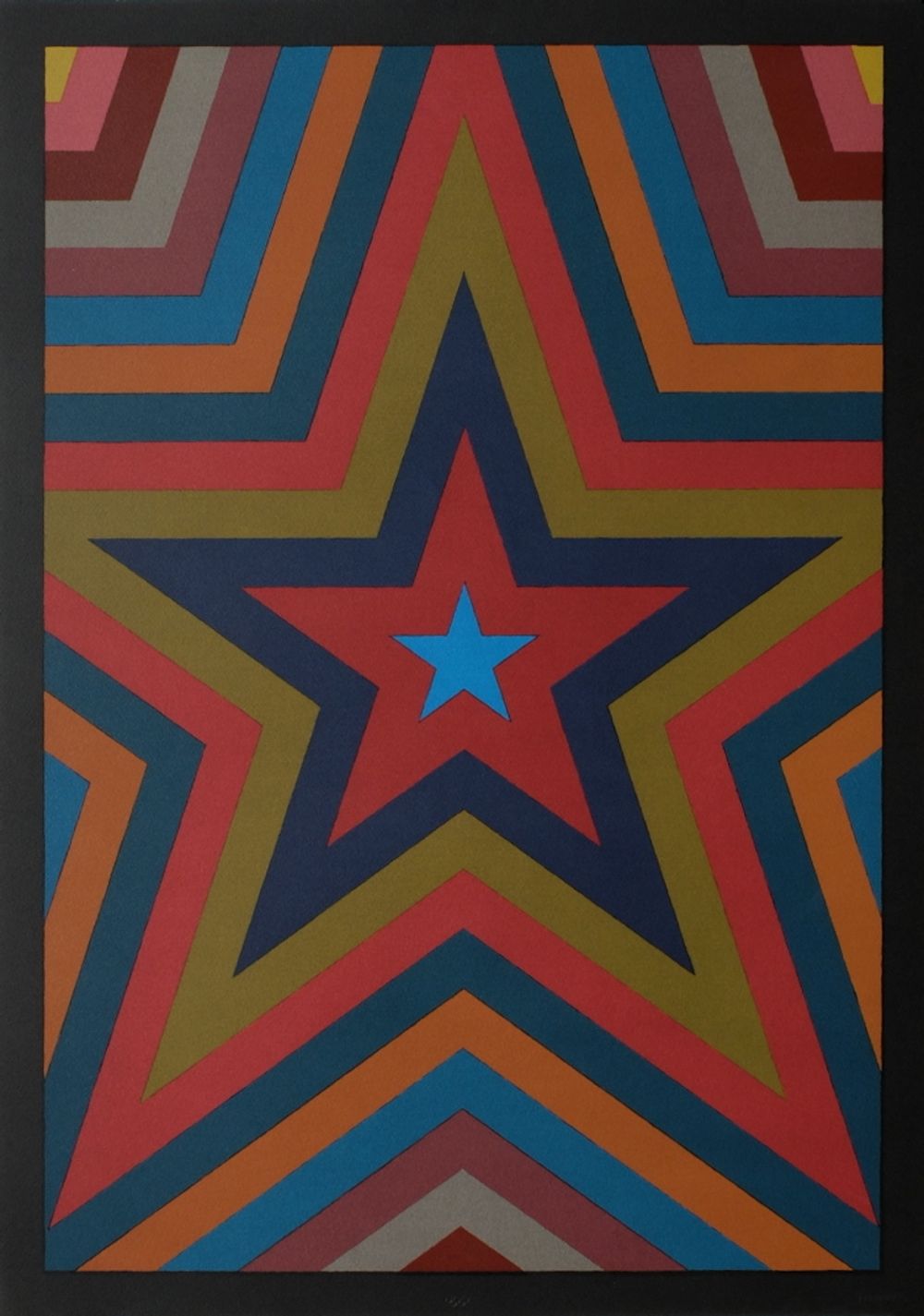 Five Pointed Star with Color Bands (Barcelona)
