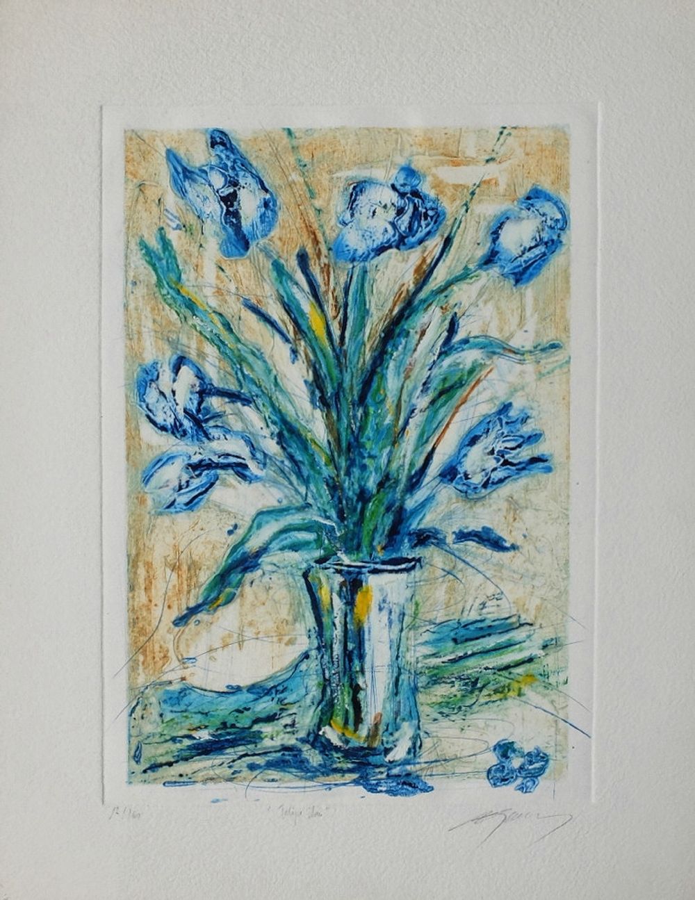 Fleurs : Tulipe bleue