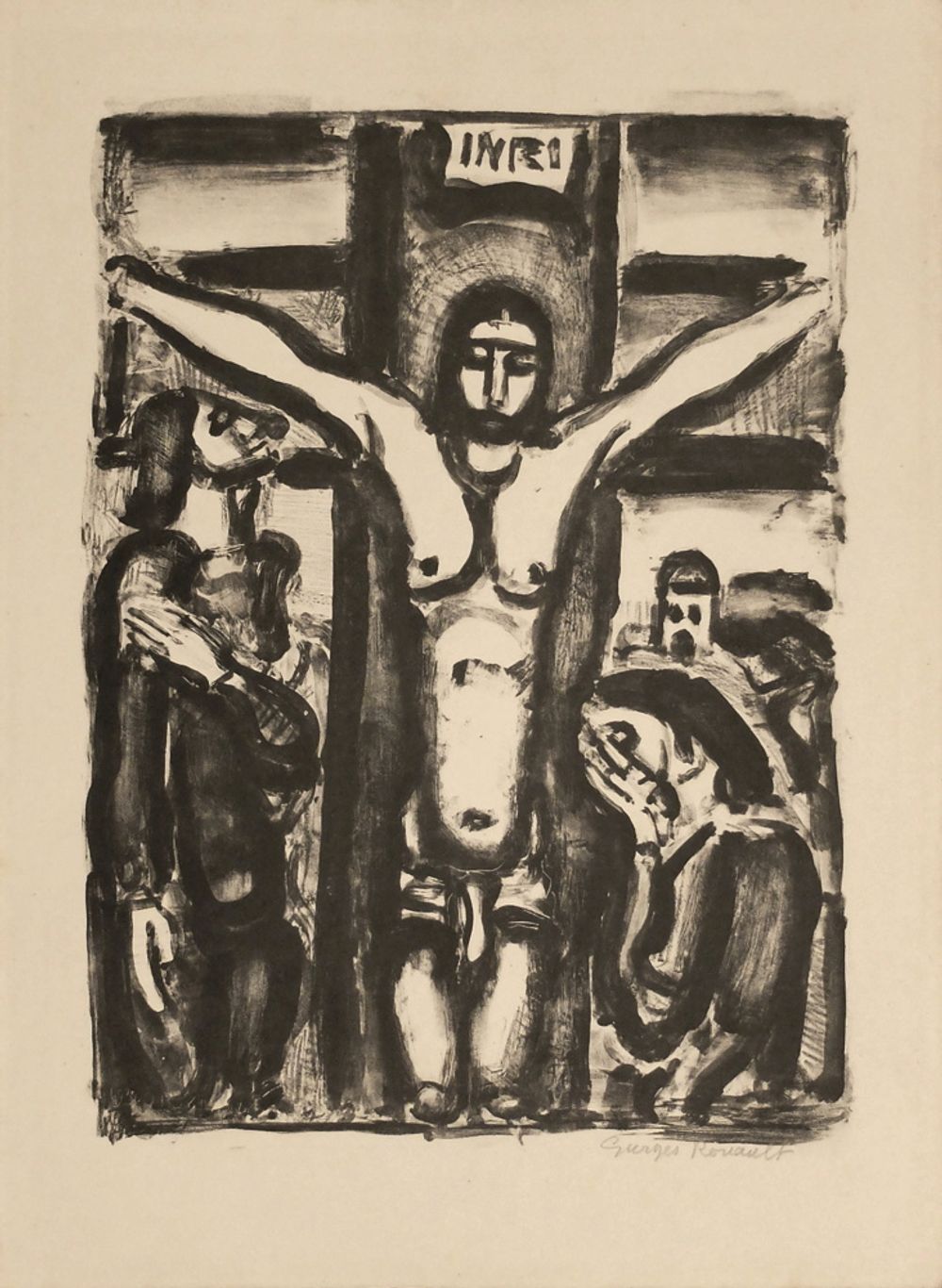 Christ en croix de face (2ème état)