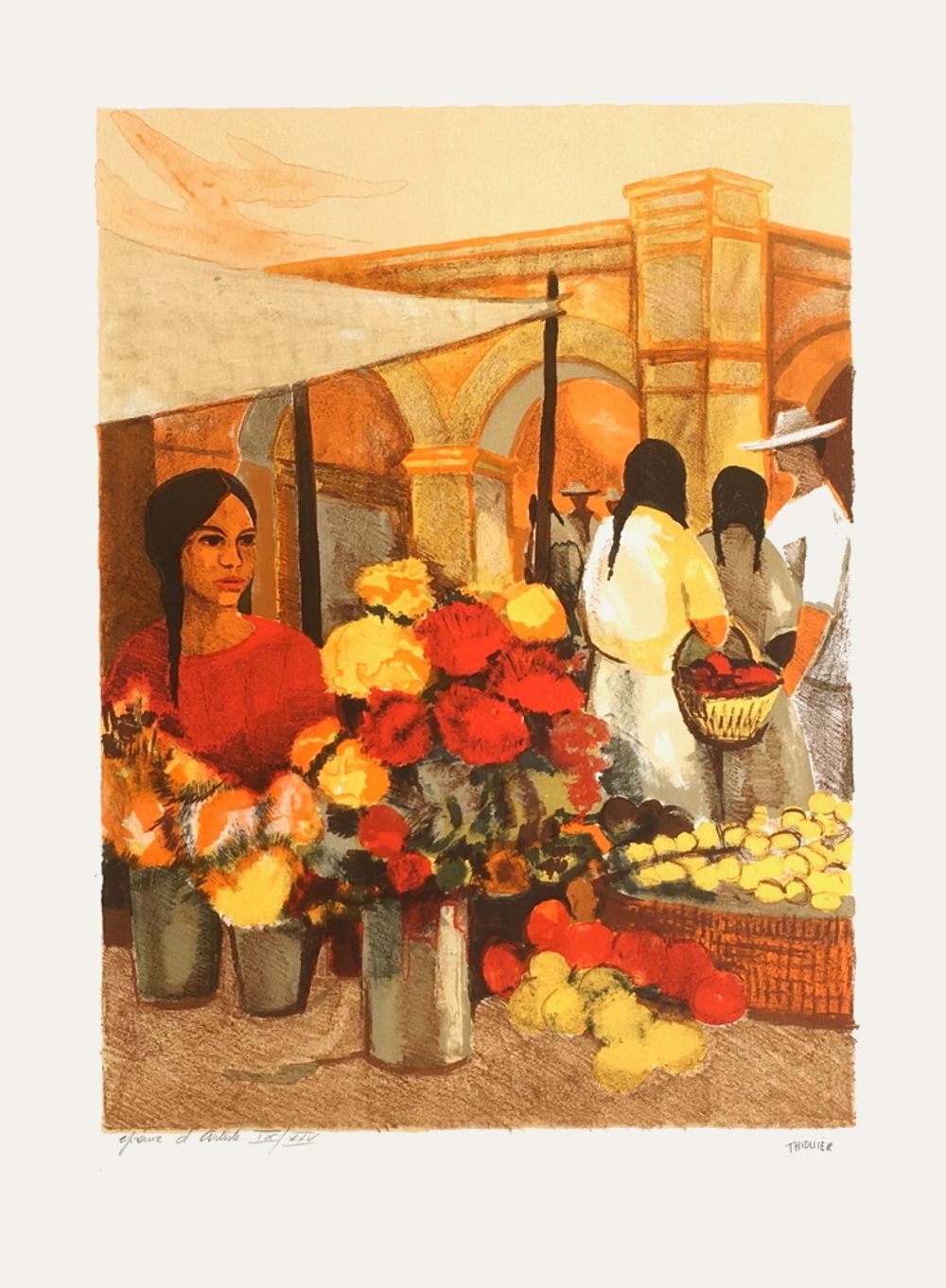 Mexique - Marchande de fleurs