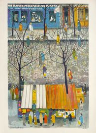 Un coin du marché en hiver