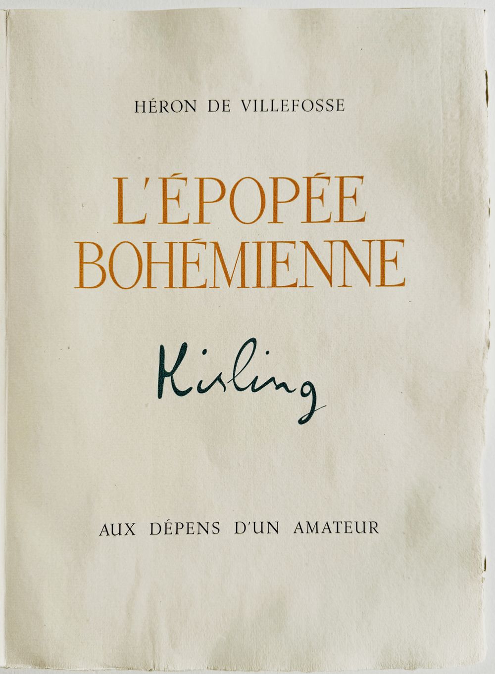 L'épopée bohémienne  (avec la suite de 12 bois gravés)