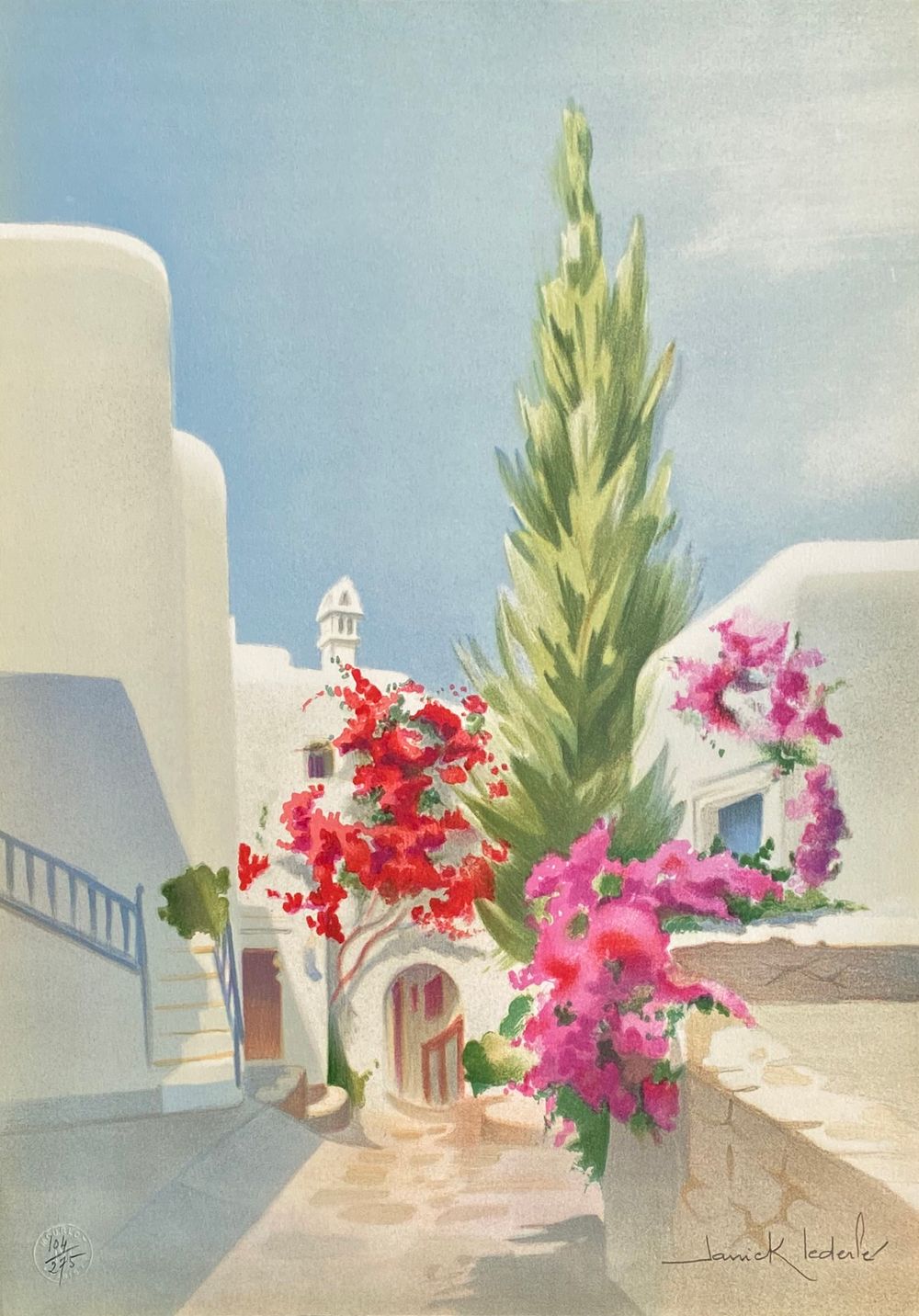 Grèce - Bougainvilliers en fleurs