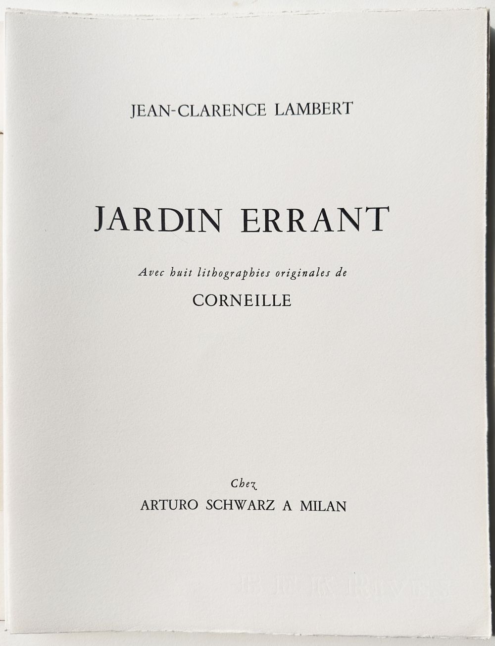 1963 - Jardin errant (8 lithographies)