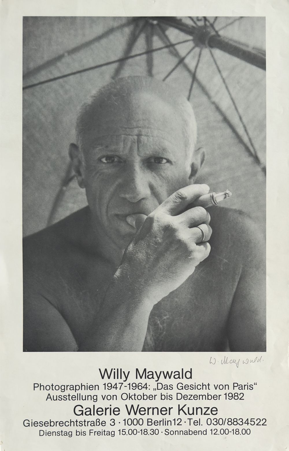 Expo 82 - Galerie Werner Kunze - Portrait of Picasso