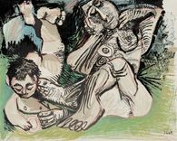 Au baiser d'Avignon - Femme et enfant