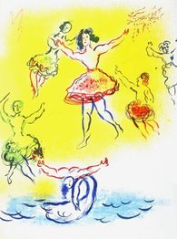 Plafond de l'Opéra : Le Lac des Cygnes 