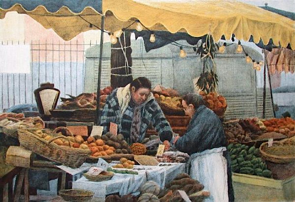 Paris markets - vegetables merchant