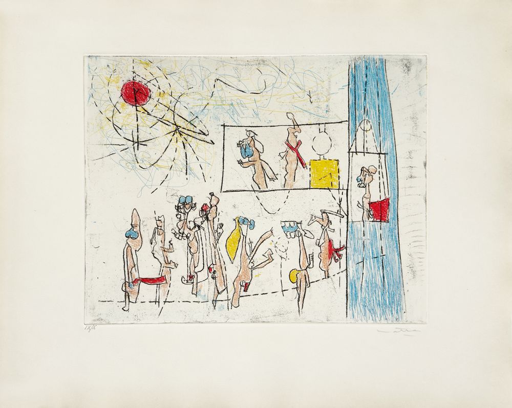 Scènes familières - Complete portfolio of 8 etchings
