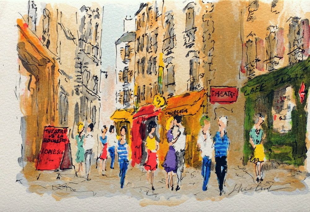 Paris, les amoureux à la rue de la Huchette