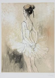 Ballerine au chignon