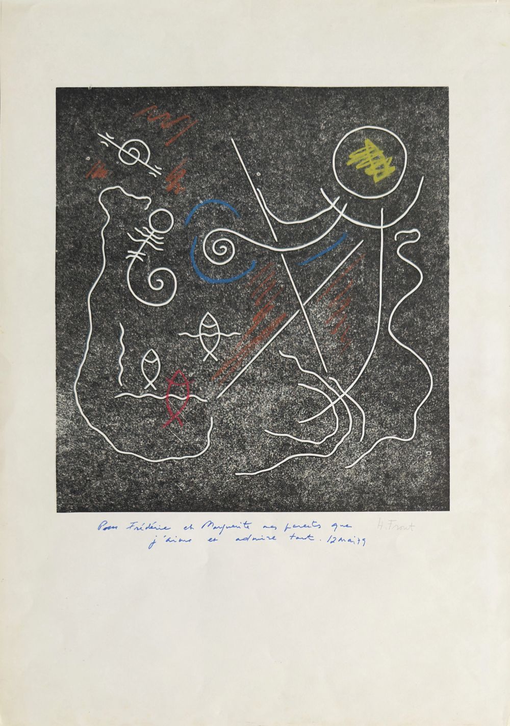 L'oiseau et les poissons (rehaussée)