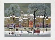 Les quais sous la neige