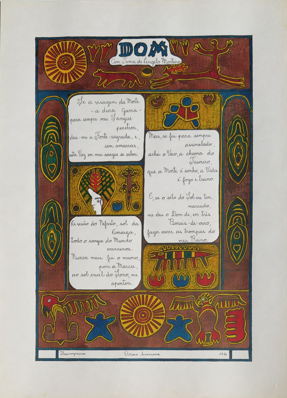 Sonetos de Albano Cervonegro (10 iluminogravura)