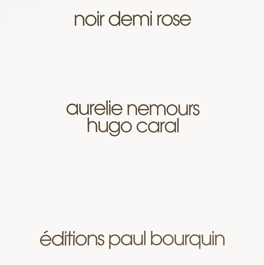 Noir demi rose -7 sérigraphies + 7 poèmes de Hugo Caral