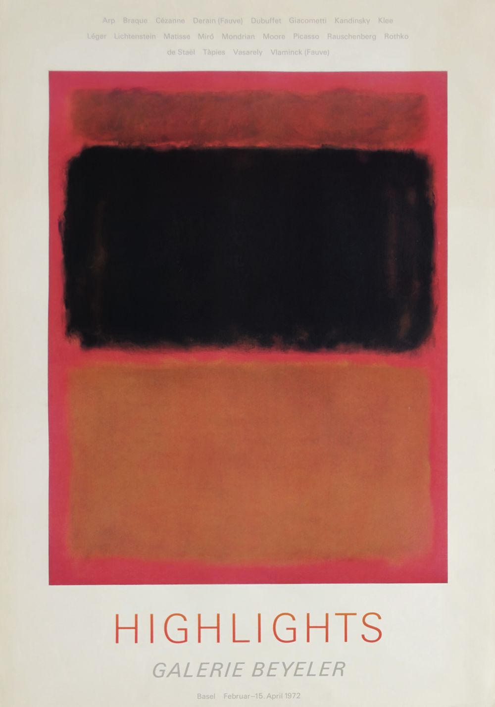 Expo 72 - Galerie Beyeler - Highlights