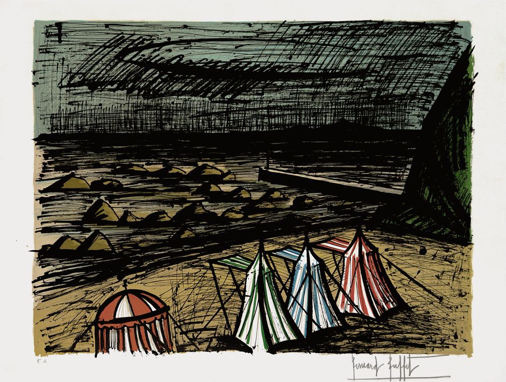 Tentes sur la plage