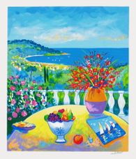 French Riviera - Bouquet sur terrasse