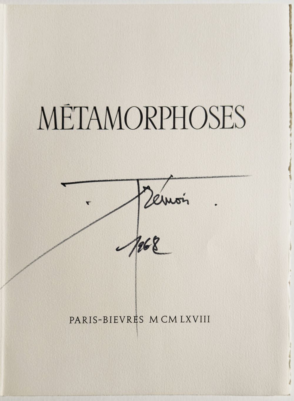 Métamorphoses - 20 gravures in texte + suite