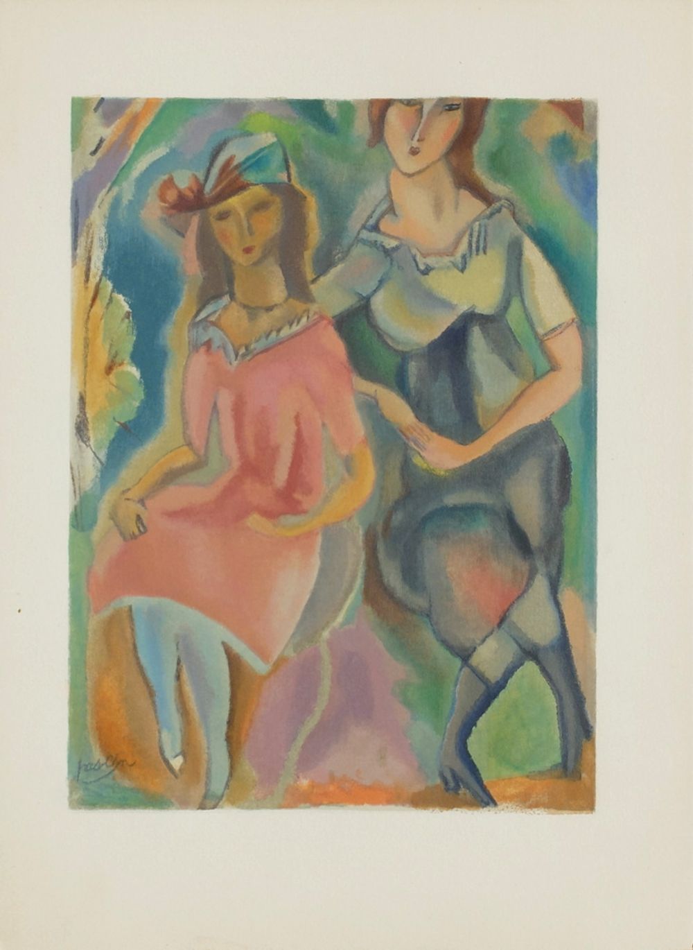 Les deux jeunes filles