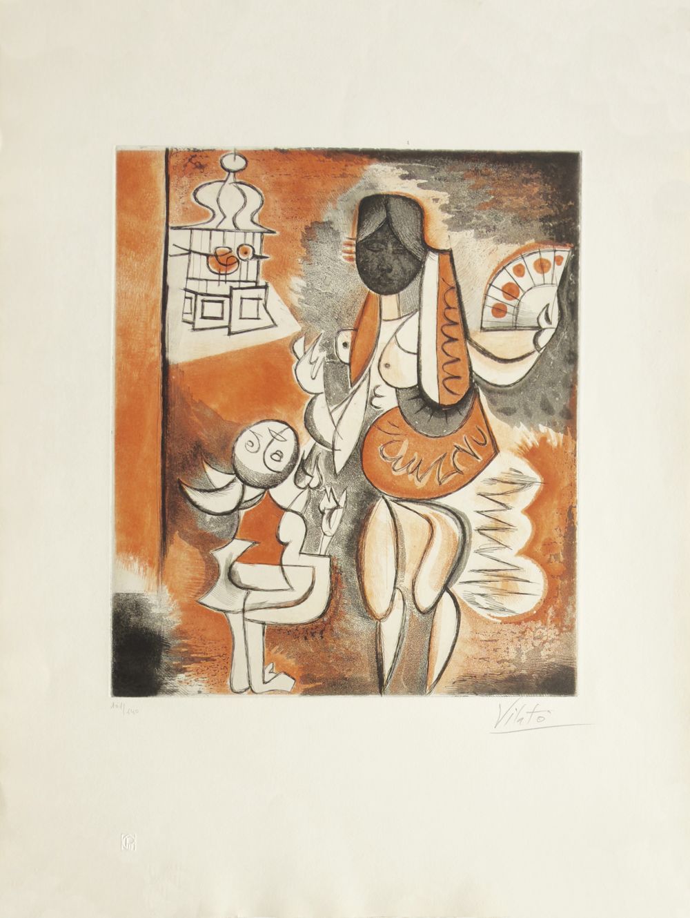 Espagnole et l'enfant