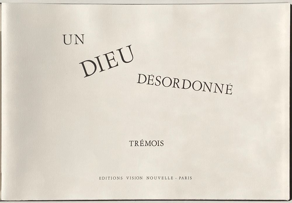 Un Dieu désordonné - 7 gravures en accordéon.