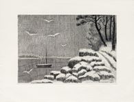 Bord de lac en hiver