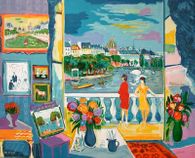 Paris - Les deux amies au balcon
