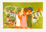 1970 - Trois femmes dans un paysage