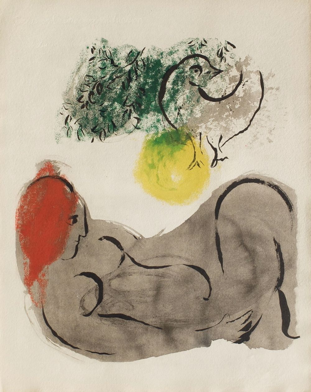 Couleur Amour : Nu à l'oiseau