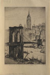 Brooklyn Bridge, lower Manhattan
