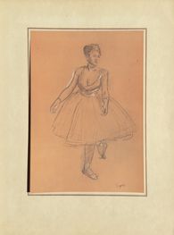 Pastels et dessins - Etude de danseuse