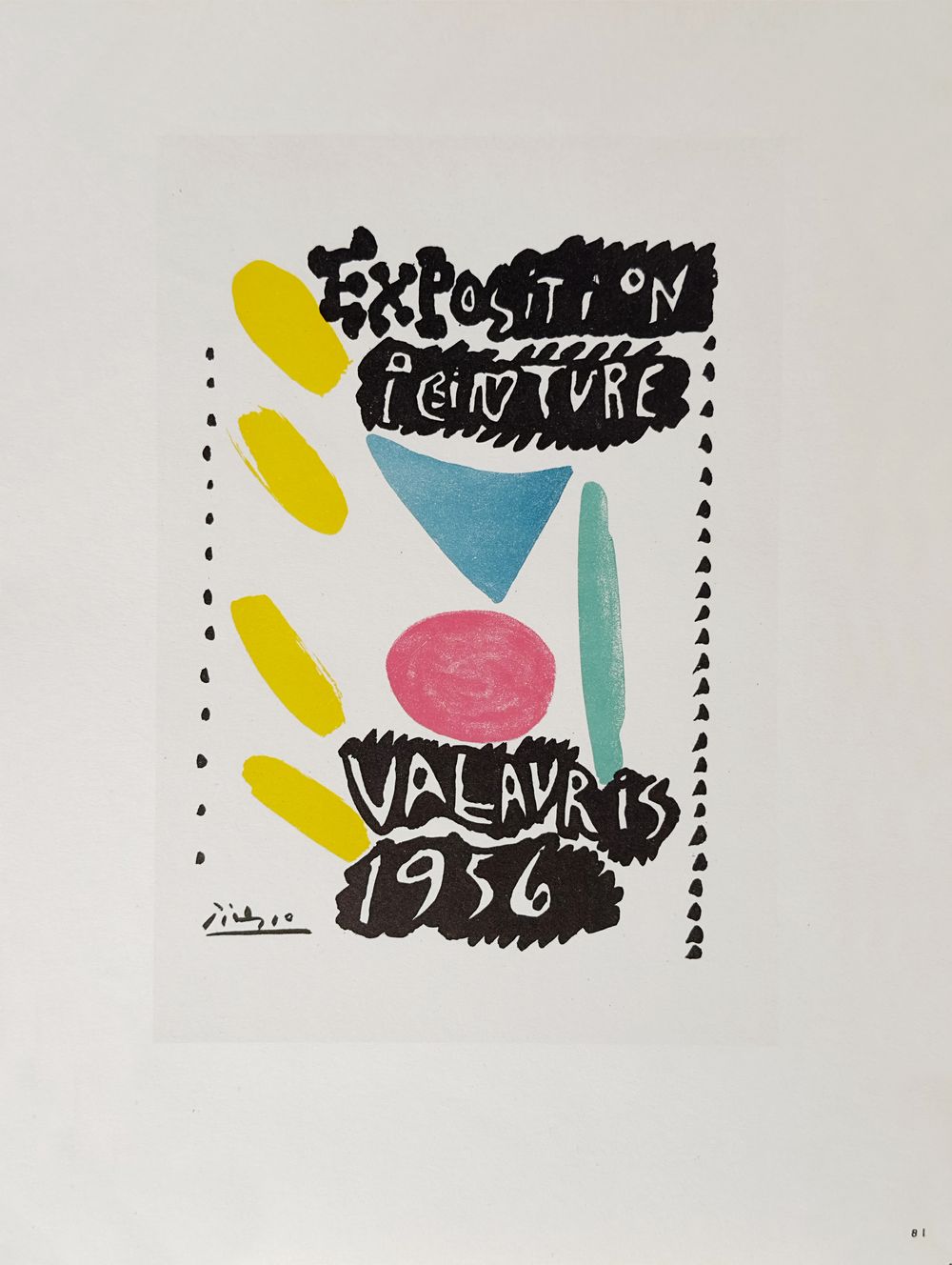 AF 1956 - Exposition peinture Vallauris