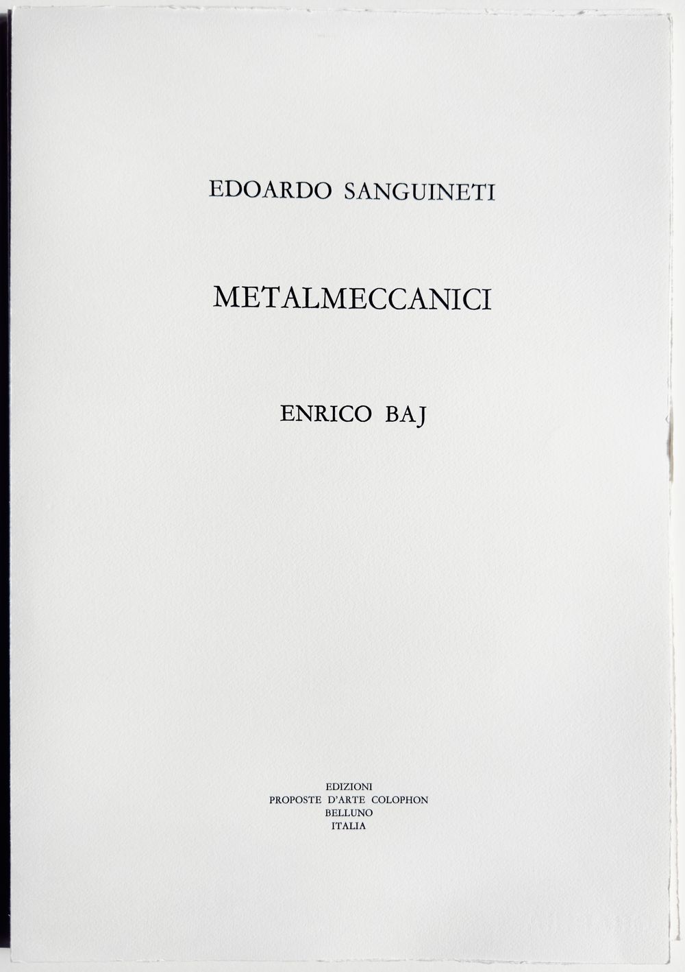 Metalmeccanici (portfolio complet)