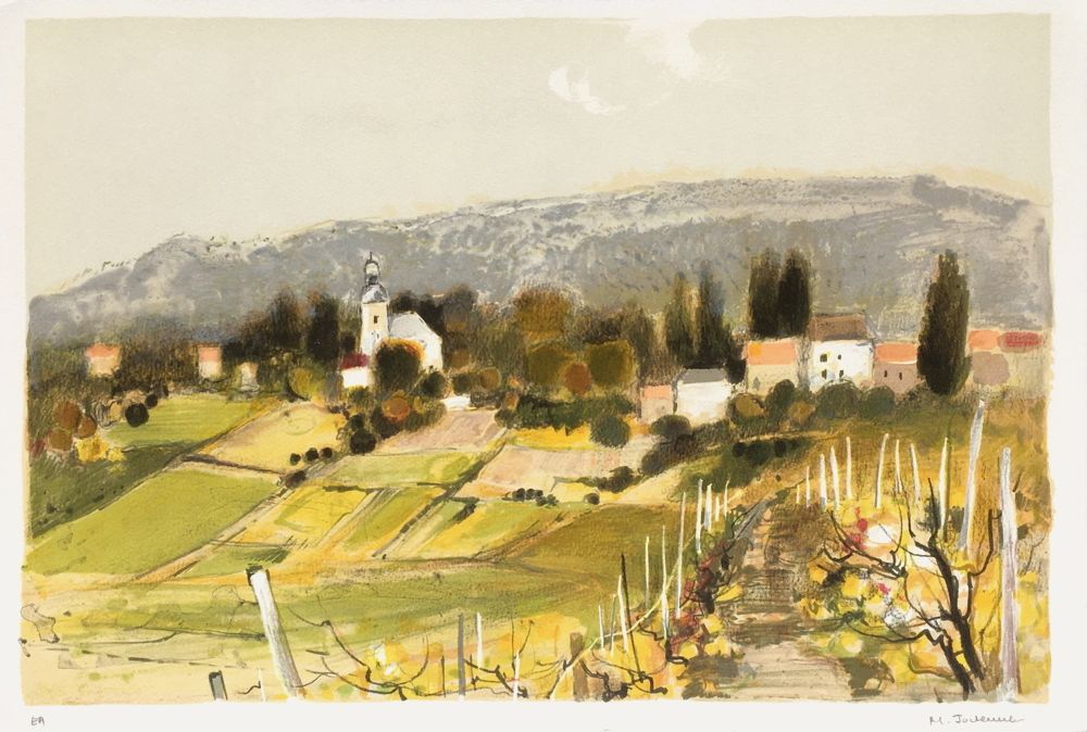 Vignes et vergers - Village en Champagne