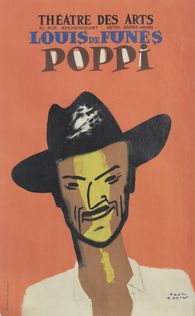 Louis de Funès dans Poppi au théâtre des Arts