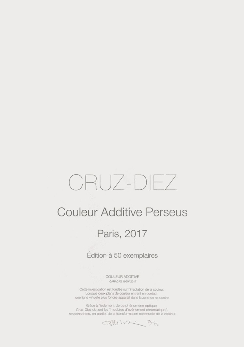 Couleur Additive Perseus (Portfolio of 3)