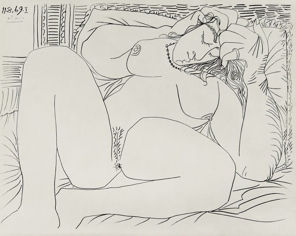 Au baiser d'Avignon - Nu endormi I