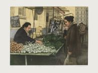 Paris markets - shallots garlic and parsley