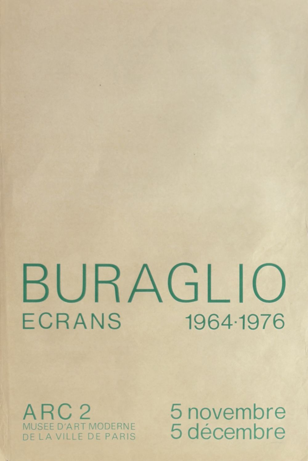 Expo 76 - ARC 2 Musée d'Art Moderne de la Ville de Paris