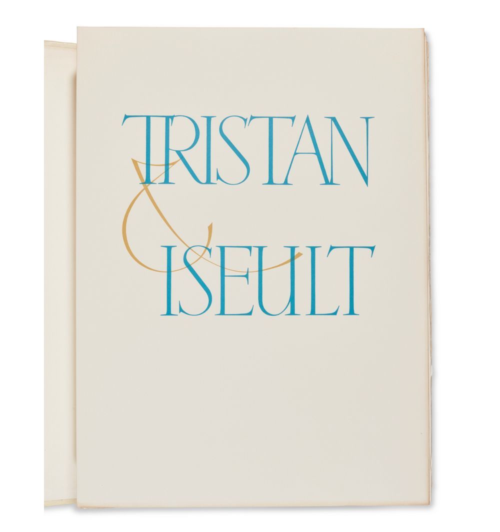 Tristan & Iseult (1 drawing, 1 frontispice signed and 20 etchings monogrammed)