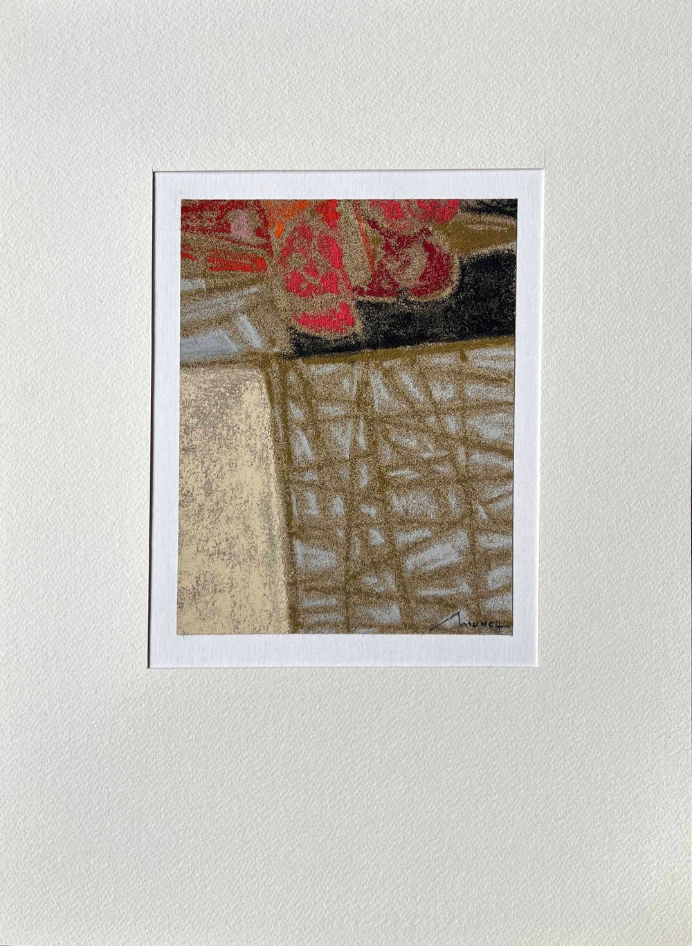 Hier - 1 pastel et 7 gravures signés 