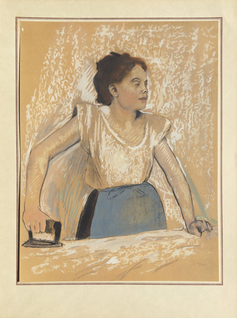 Pastels et dessins - La repasseuse