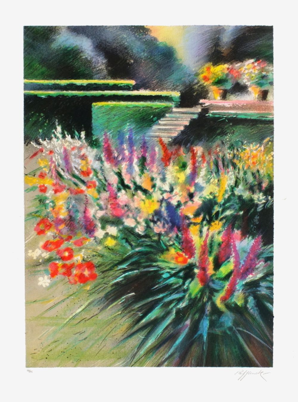 Giverny - Parterre de fleurs chez Monet
