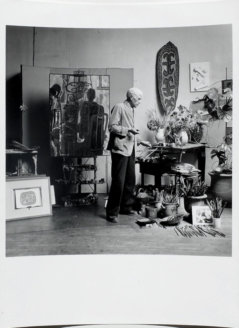 Georges Braque 1948 (dans l'atelier I)