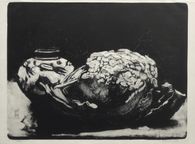 Vase et chou-fleur