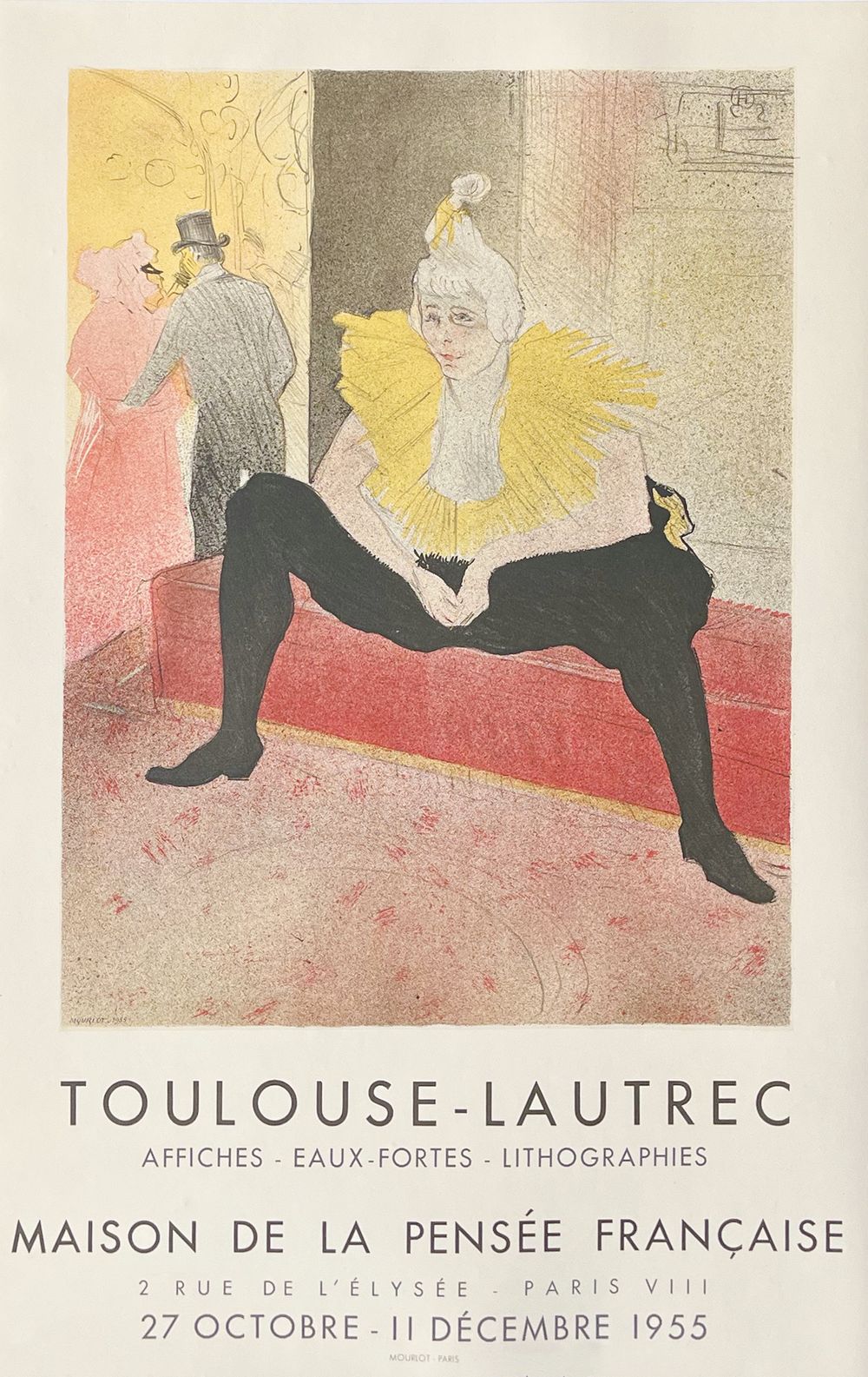 Henri de Toulouse-Lautrec 【lithograph】（Seated Clowness