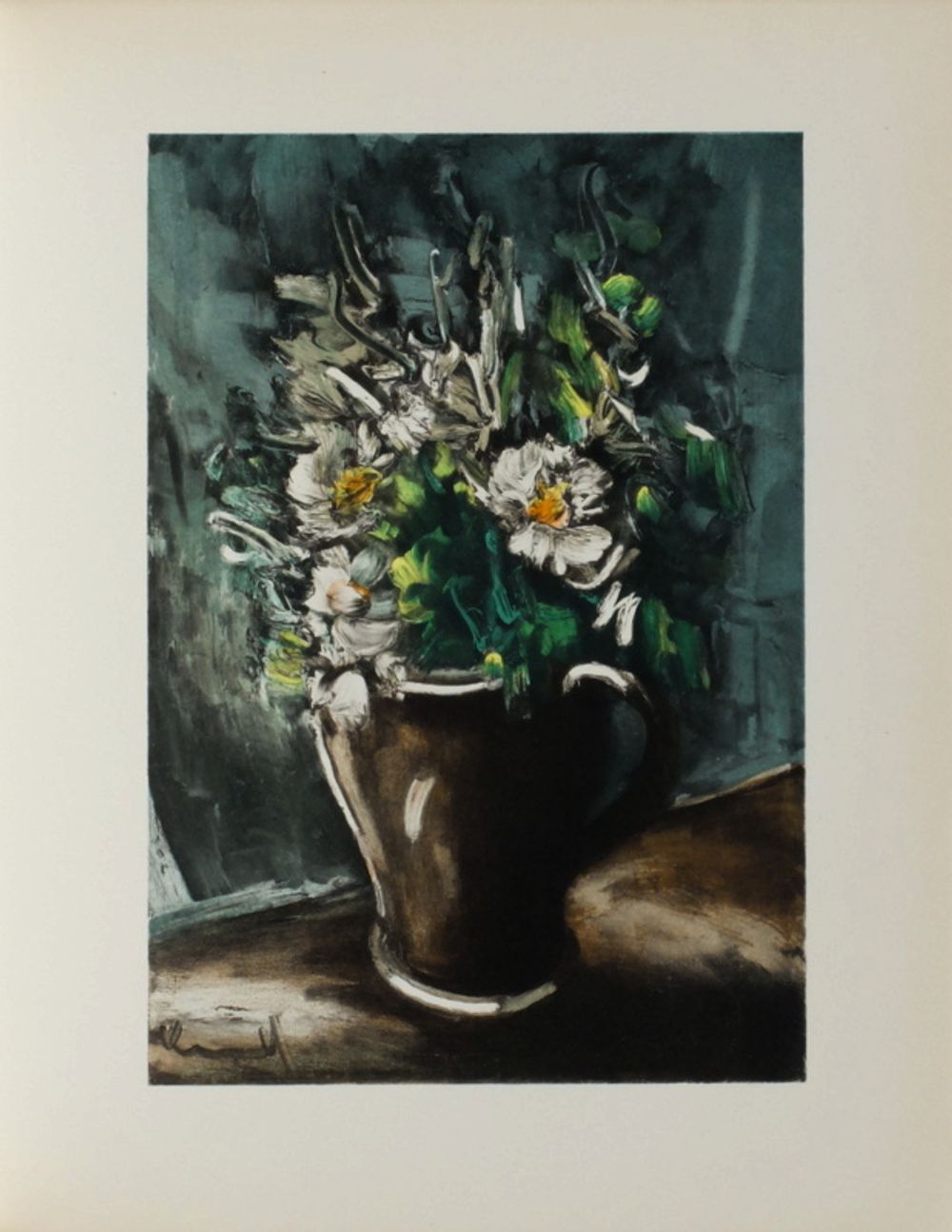 Sauret suite - 1955 - Fleurs au pot de grès