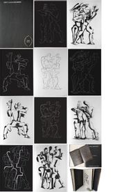 Sept Calligrammes d'Apollinaire. 10 gravures signées.